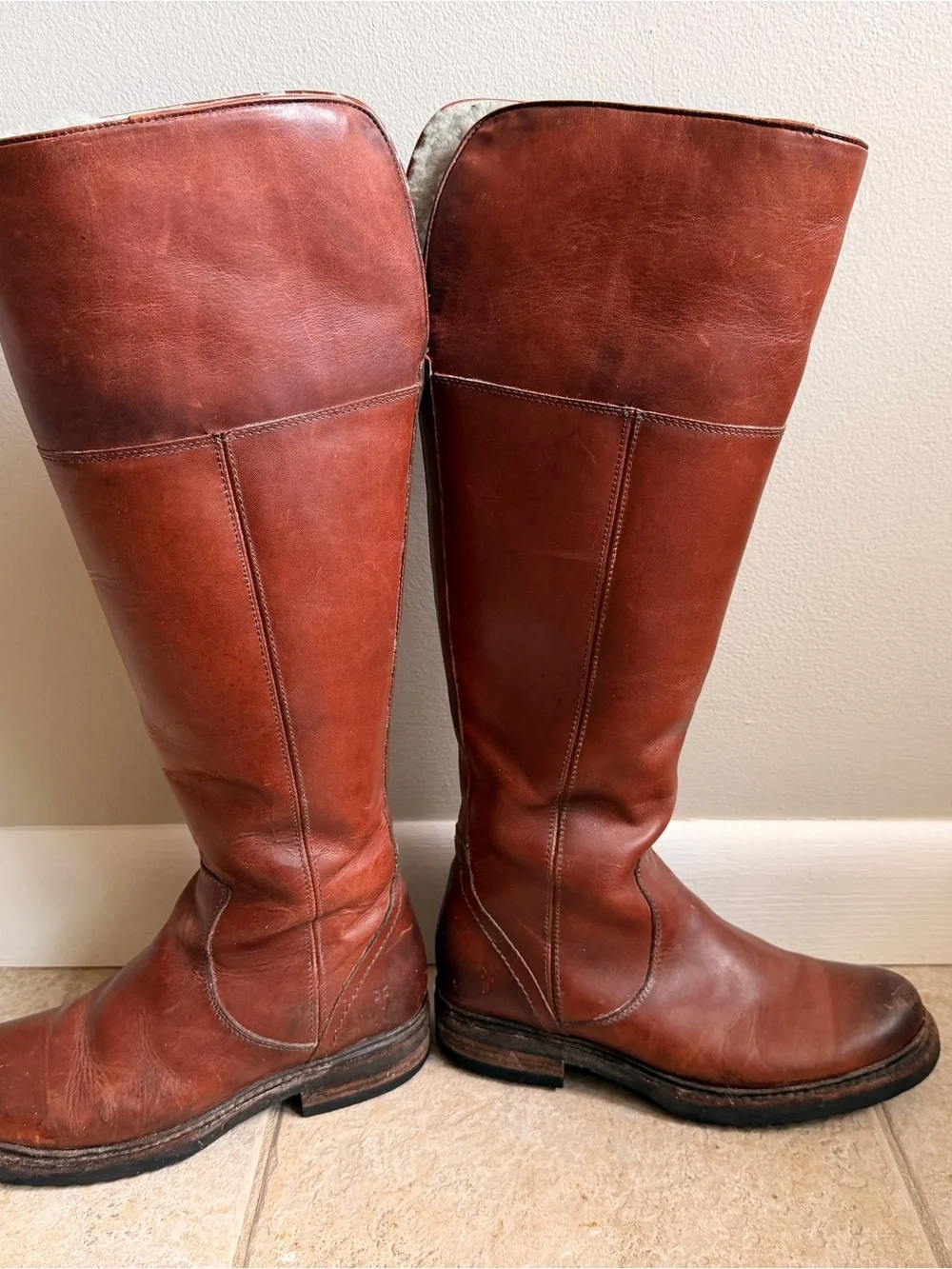 Women’s Victoria Shearling Tall Frye boots - Brown